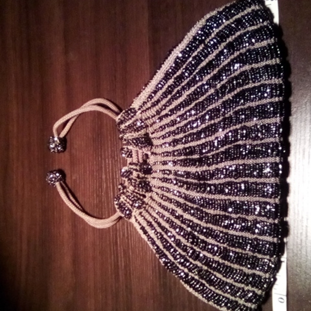 VINTAGE 1920'S-1930'S Draped Drawstring Handbag - Picture 3 of 9